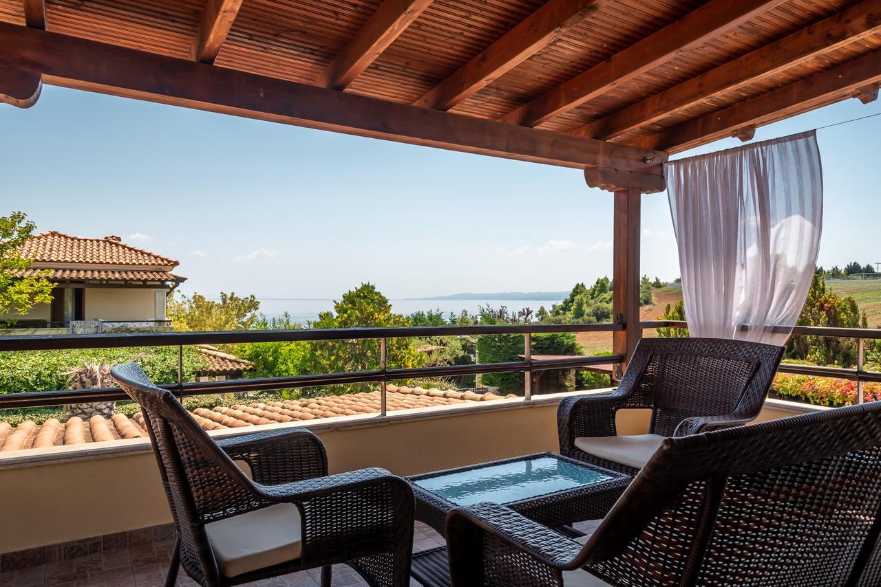Blue Thea Luxury Villa In Afitos ภายนอก รูปภาพ