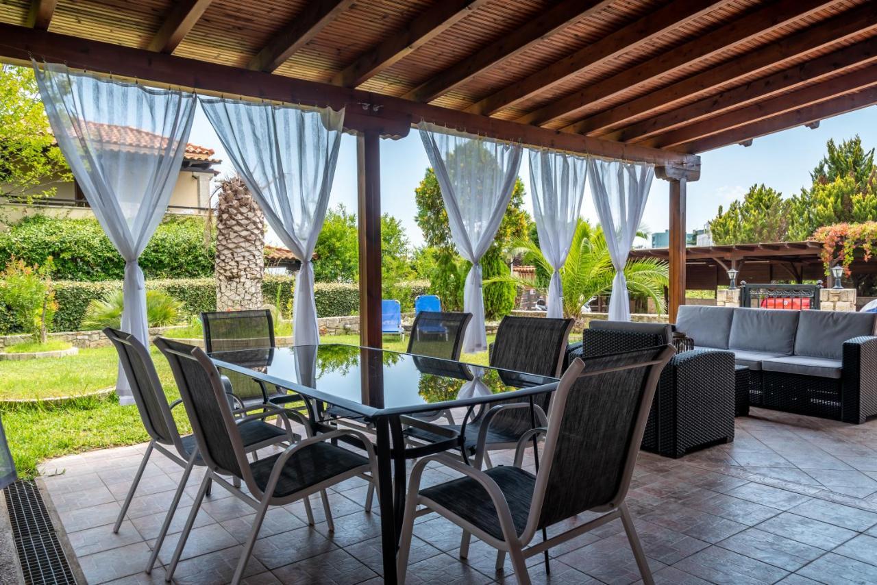 Blue Thea Luxury Villa In Afitos ภายนอก รูปภาพ